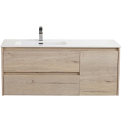 BelBagno Тумба под раковину Kraft 100 L подвесная Rovere Galifax Bianco – фотография-2