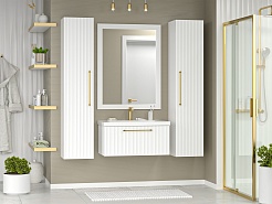 Brevita Пенал подвесной Alicante 35 белый – фотография-9