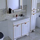 СанТа Мебель для ванной Мадрид 80 белая патина, золото – картинка-10
