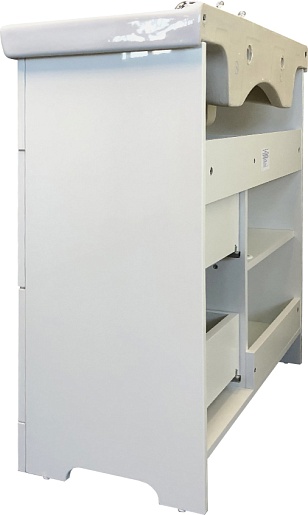 Comforty Мебель для ванной Севилья 85 слоновая кость – картинка-13