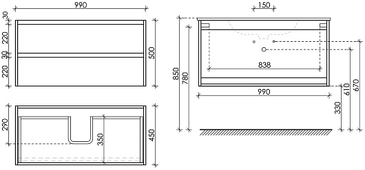 Sancos Мебель для ванной Libra 100 белый глянец – фотография-8
