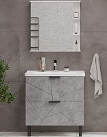 Volna Мебель для ванной Twing 80.2Y белая/бетон