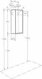 Акватон Шкаф подвесной Марти 35 белый/дуб эндгрейн – фотография-5