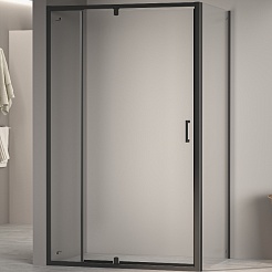 RGW Душевой уголок Passage PA-078B (PA-008B + Z-050-2B) 80x100 профиль черный стекло прозрачное – фотография-1