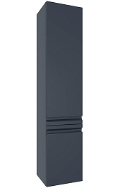 Aquatek Шкаф-пенал Вега 35 AQ70035R-MG серый матовый, петли справа – фотография-1