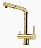 Sancos Смеситель для кухни Spin полированное золото SC4015ZG PVD покрытие