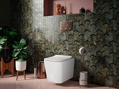 Ceramicanova Подвесной унитаз Cubic Rimless CN1806 белый – фотография-4