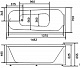 BellSan Акриловая ванна Лайма 150x70 с гидромассажем – фотография-8