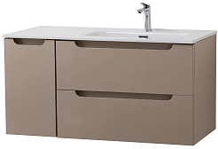 BelBagno Тумба под раковину Etna 100 R подвесная бежевая матовая – фотография-5