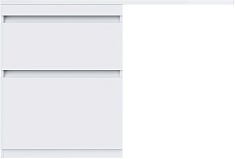 Vivon Тумба под раковину под стиральную машину Donna 130 напольная белый глянец эмаль