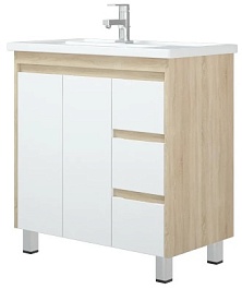 Corozo Тумба под раковину напольная Остин 80 Z3, сонома – фотография-1