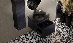 Jorno Тумба с раковиной Stone 60 антрацит – фотография-11