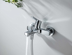 Aquatek Смеситель для ванны с душем Лугано AQ1740CR хром – фотография-3