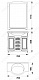 Aquanet Тумба с раковиной "Луис 70" белая (181727) – картинка-10