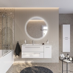 BelBagno Мебель для ванной Eco Cer-N 120-1 L bianco lucido CZR-8095-120-L ручки сатин – фотография-2