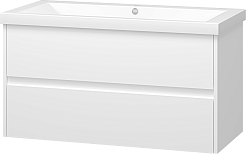 Misty Тумба для умывальника Алиса 100, 2 ящика, подвесная – фотография-2