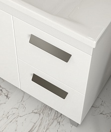 Vigo Тумба под раковину Nova 2-800 2 ящика 1 дверца белая – фотография-5