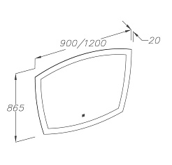  Зеркало для ванной Риголетто 120 – фотография-2