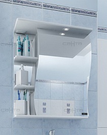 СанТа Мебель для ванной Грация Волна 60 R свет, с ящиками – фотография-2