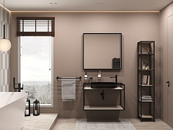 Allen Brau Зеркало Liberty 70 1.330013.BB черный браш – фотография-4