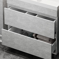 Водолей Тумба под раковину Бест 80 белый камень – фотография-8