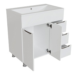 Mixline Тумба под раковину Этьен 80 белая – фотография-2