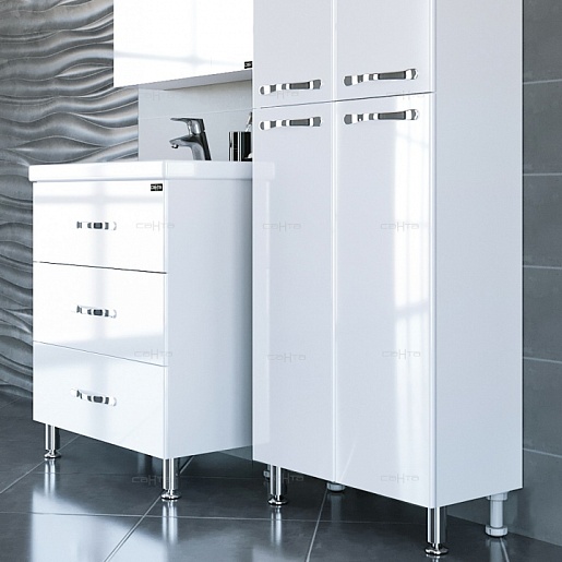 СанТа Мебель для ванной Виктория 70 NEW напольная – фотография-6