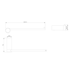 Raiber Полотенцедержатель Graceful RP-80004 хром – фотография-2