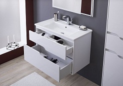 Aquanet Мебель для ванной Модена 75 белая – фотография-14