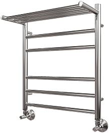 Point Полотенцесушитель водяной П5 500x600 PN10156P с полкой хром – фотография-1