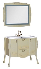 Aquanet Тумба с раковиной "Виктория 90" олива – фотография-10