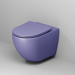 Grossman Унитаз подвесной Color GR-4411LIMS фиолетовый матовый – фотография-5