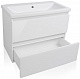 Style Line Мебель для ванной Даймонд 80 Люкс белая, PLUS подвесная – фотография-16