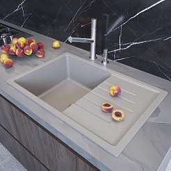 Mixline Мойка кухонная ML-GM19 серая – фотография-4