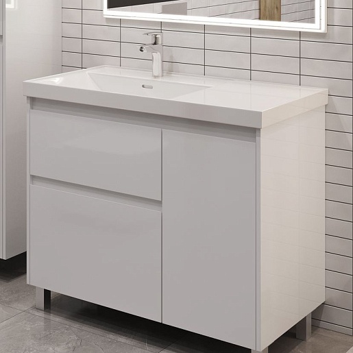 Aquanet Тумба под раковину Nova Lite 2.0 90 L белая – картинка-7
