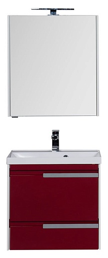 Aquanet Мебель для ванной "Тиволи 70" бордо – фото-1