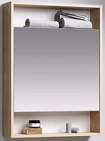 Aqwella Зеркало-шкаф для ванной Сити 60 дуб балтийский