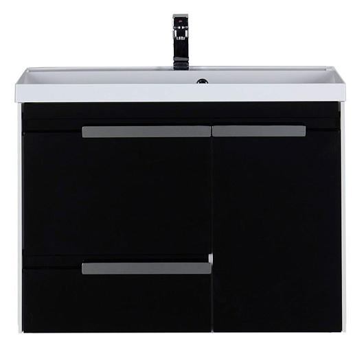Aquanet Тумба с раковиной "Тиволи 90" черная – фотография-4