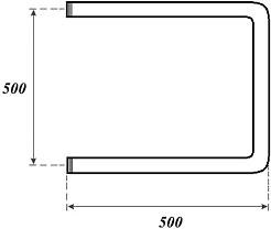 Point Полотенцесушитель водяной П-образный 500x500 PN35555 хром – фотография-3