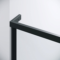 Grossman  Душевой уголок Pragma 100x80x195 профиль черный матовый стекло прозрачное – фотография-10