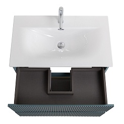 BelBagno Тумба с раковиной Uno 90 подвесная Голубой матовый с раковиной BB-8099-90 – фотография-10