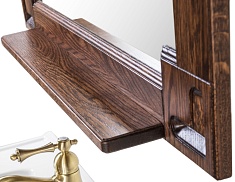 Водолей Полка для зеркала Дубэлла 120 венге