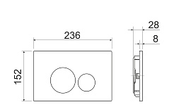 Ceramicanova Подвесной унитаз Metropol Rimless с шумоизоляционной панелью CN1000 с системой инсталляции Envision кнопка Round хром – фотография-6