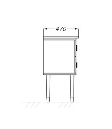  Тумба с раковиной Порто 80 белый/хром – фотография-4