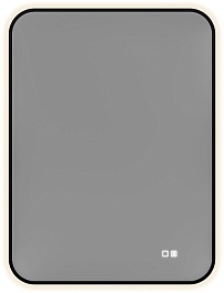 Aquanet Зеркало Контур 60x80 Led TX с подсветкой и антизапотеванием черное – фотография-1