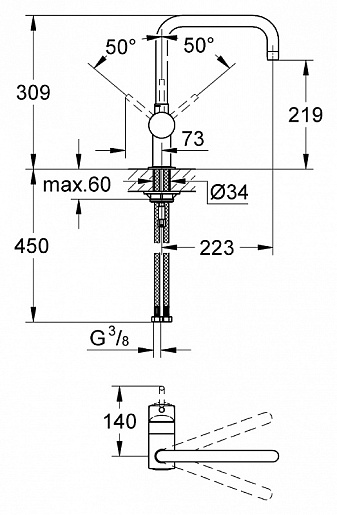 Grohe Смеситель "Minta 32488DC0" – фотография-2
