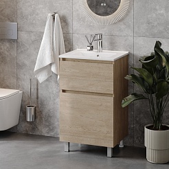 Teymi Тумба с раковиной Laina 50 дуб светлый – фотография-4