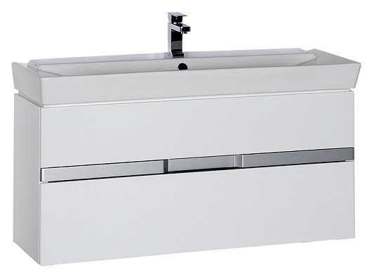 Aquanet Тумба с раковиной Виго 120 белая – фото-1