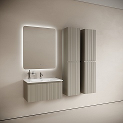 Sancos Мебель для ванной Code 80 серая платина – фотография-2