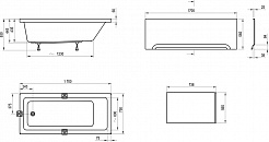 Ravak Акриловая ванна 10° 170х75 – фотография-3
